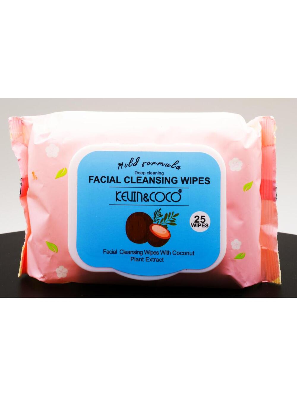 Kevin & Coco Facial Cleansing Wipes (25-count packs) Coconut